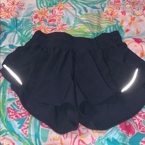 navy lululemon shorts